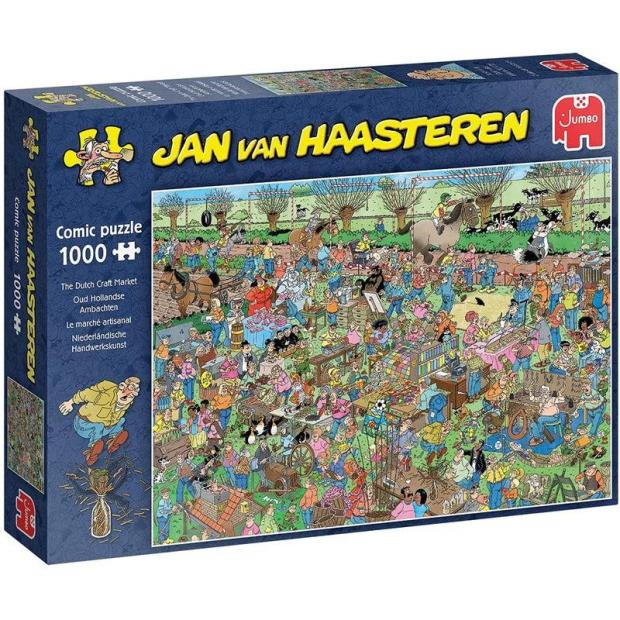 Jan van Haasteren The Dutch Craft Market 1000Pc Jigsaw Puzzle  |   Galt toys EDUCATIONAL Galt toys