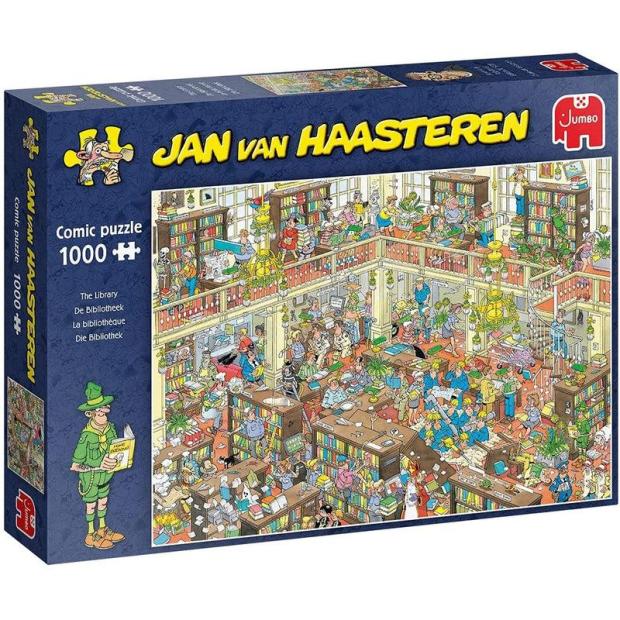 Jan van Haasteren The Library 1,000 Piece Puzzle  |   Galt toys EDUCATIONAL Galt toys