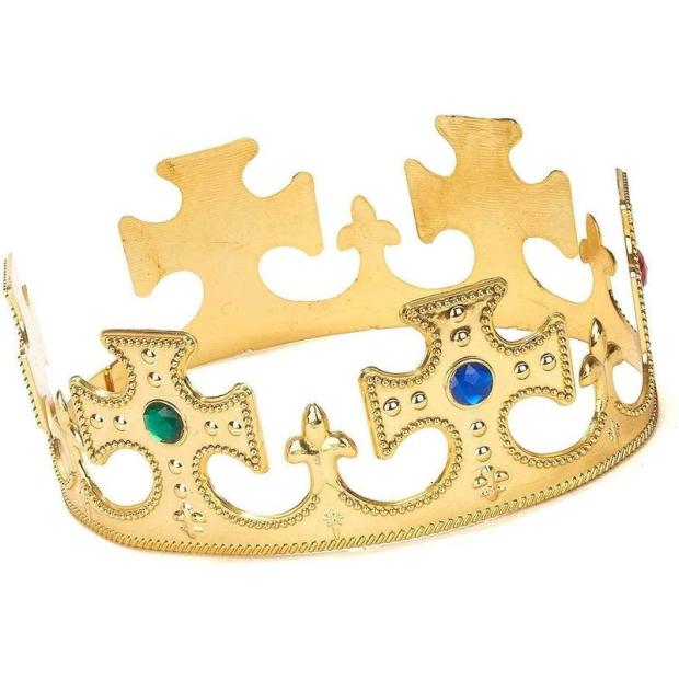 Jewelled King’s Crown Fancy Dress Costume Accessory King/Queen Outfit  |   Historical FANCY DRESS Historical