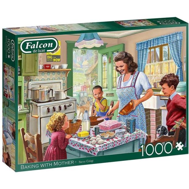 Jumbo, Falcon de luxe – Baking with Mother, Jigsaw Puzzles for Adults, 1,000 piece  |   Galt toys EDUCATIONAL Galt toys