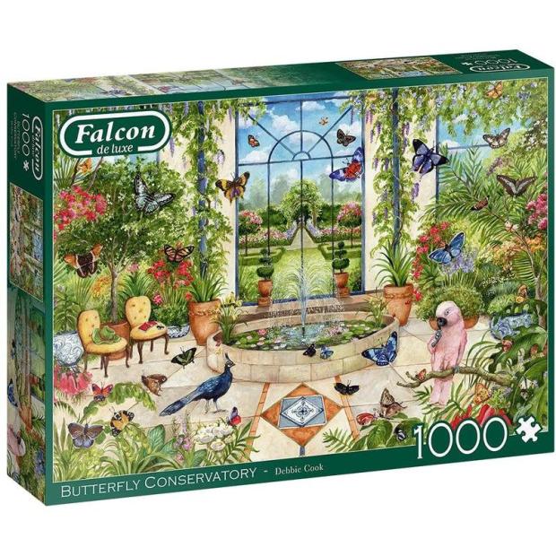 Jumbo, Falcon de luxe – Butterfly Conservatory, Jigsaw Puzzles for Adults, 1,000 piece  |   Galt toys EDUCATIONAL Galt toys