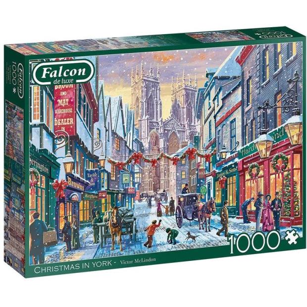 Jumbo, Falcon de luxe – Christmas in York, Jigsaw Puzzles for Adults, 1,000 piece  |   Galt toys EDUCATIONAL Galt toys