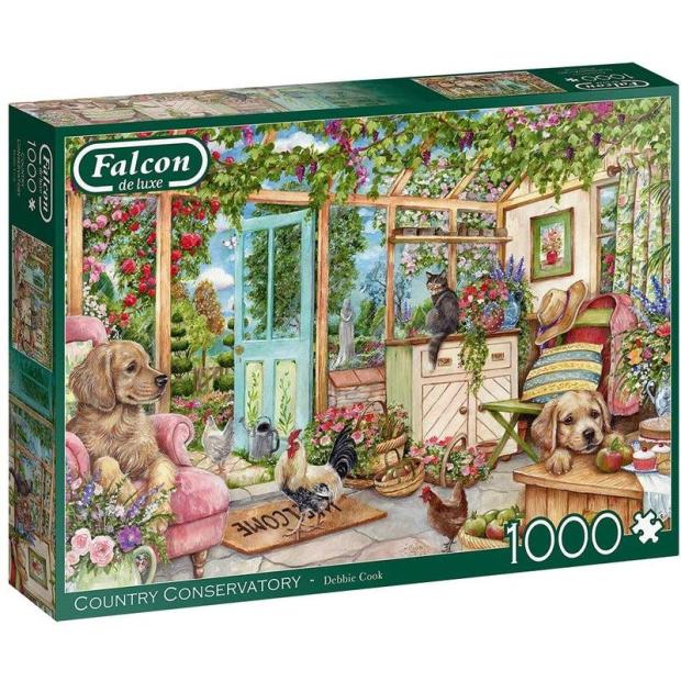 Jumbo, Falcon de luxe – Country Conservatory, Jigsaw Puzzles for Adults, 1,000 piece  |   Galt toys EDUCATIONAL Galt toys