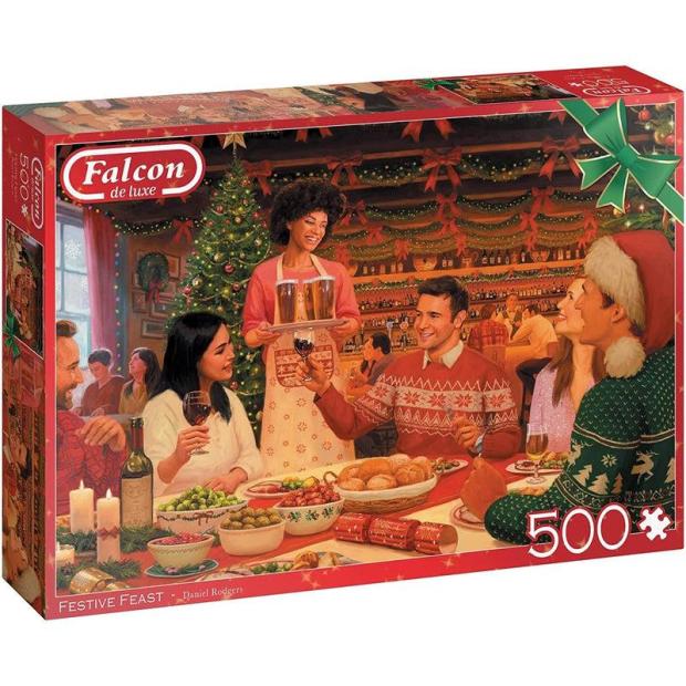 Jumbo Falcon de luxe Festive Feast 500Pc Jigsaw Puzzle  |   Galt toys EDUCATIONAL Galt toys