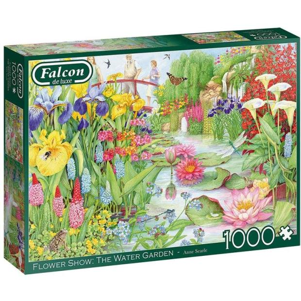 Jumbo, Falcon de luxe – Flower Show ‘The Water Gardens’, Jigsaw Puzzles for Adults, 1,000 piece  |   Galt toys EDUCATIONAL Galt toys