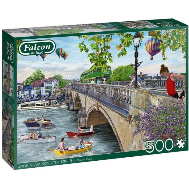 Jumbo, Falcon de luxe – Looking Across the River, Jigsaw Puzzles for Adults, 500 piece  |   Galt toys EDUCATIONAL Galt toys