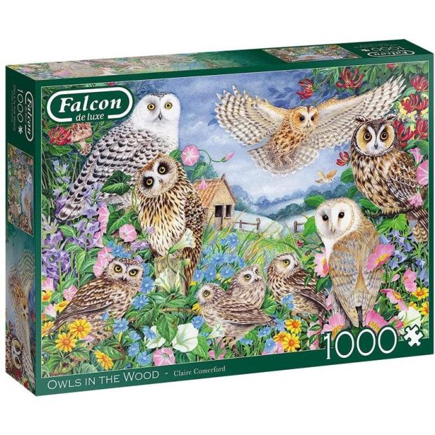 Jumbo, Falcon de luxe – Owls in the Wood, Jigsaw Puzzles for Adults, 1,000 piece  |   Galt toys EDUCATIONAL Galt toys