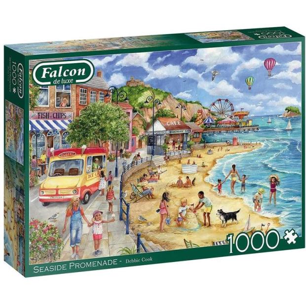 Jumbo, Falcon de luxe – Seaside Promenade, Jigsaw Puzzles for Adults, 1,000 piece  |   Galt toys EDUCATIONAL Galt toys