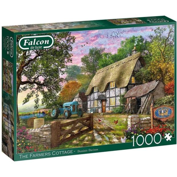 Jumbo, Falcon de luxe – The Farmer’s Cottage, Jigsaw Puzzles for Adults, 1,000 piece  |   Galt toys EDUCATIONAL Galt toys