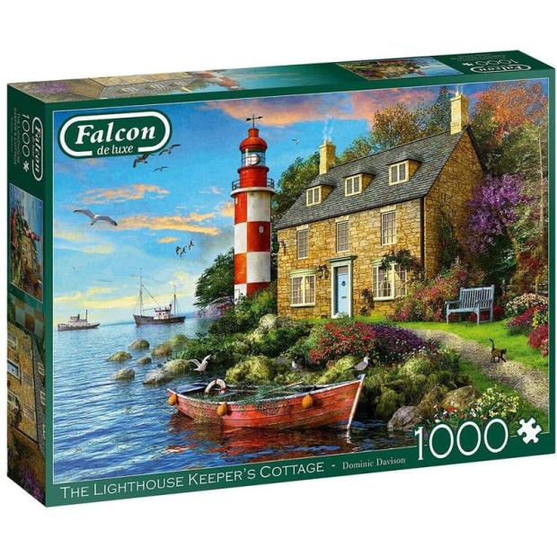 Jumbo, Falcon de luxe – The Lighthouse Keeper’s Cottage, Jigsaw Puzzles for Adults, 1,000 piece  |   Galt toys EDUCATIONAL Galt toys