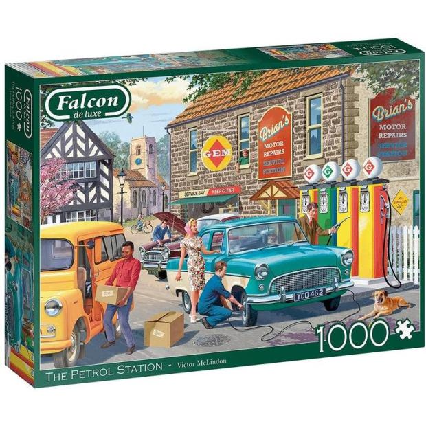 Jumbo, Falcon de luxe – The Petrol Station, Jigsaw Puzzles for Adults, 1,000 piece  |   Galt toys EDUCATIONAL Galt toys