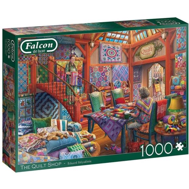 Jumbo, Falcon de luxe – The Quilt Shop, Jigsaw Puzzles for Adults, 1,000 piece  |   Galt toys EDUCATIONAL Galt toys