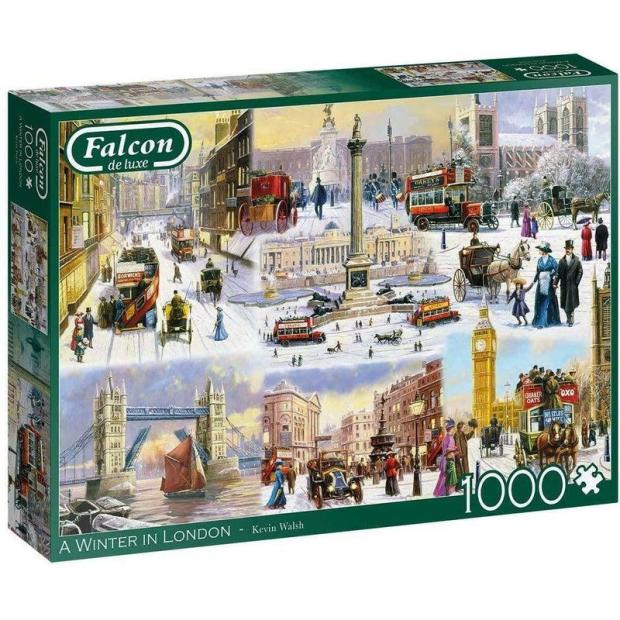 Jumbo Games Falcon De Luxe – A Winter In London 1000 Piece Jigsaw  |   Galt toys EDUCATIONAL Galt toys