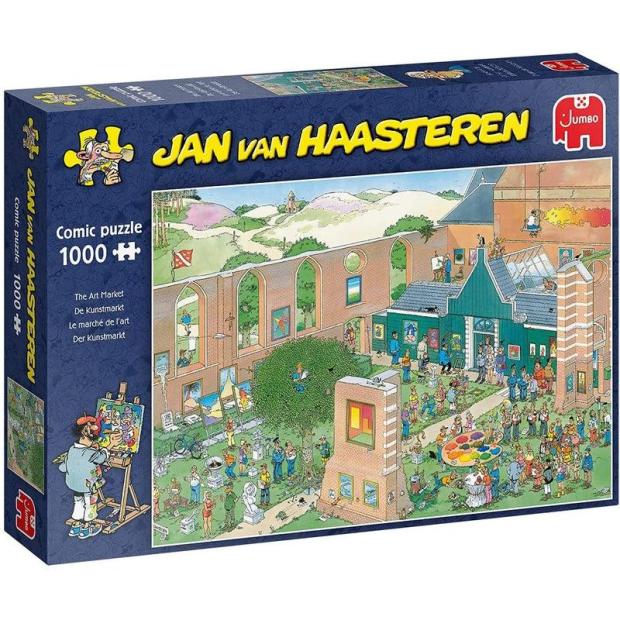 Jumbo, Jan Van Haasteren – Art Market – 1000 piece, Jigsaw Puzzles for Adults, 1,000 piece  |   Galt toys EDUCATIONAL Galt toys