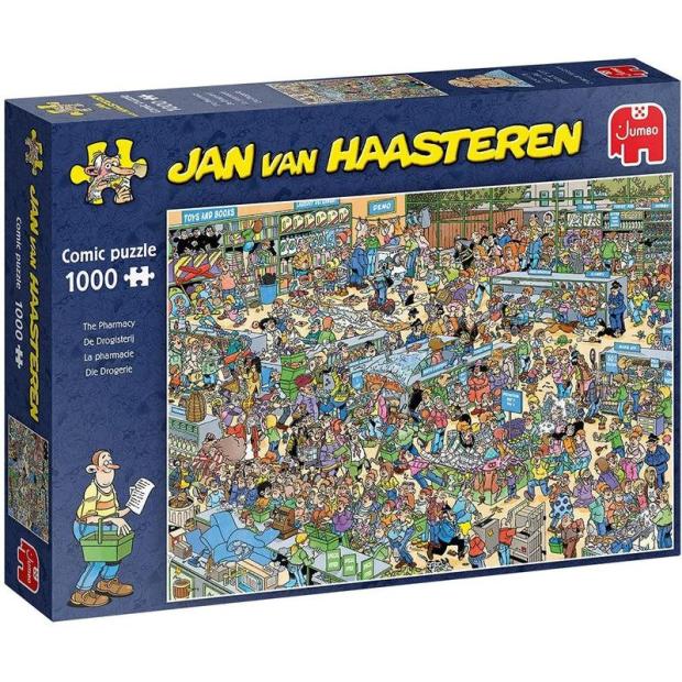 Jumbo, Jan Van Haasteren – The Pharmacy – 1000 Piece, Jigsaw Puzzles for Adults, 1,000 piece  |   Galt toys EDUCATIONAL Galt toys