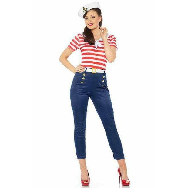 Karnival Ladies Pitches Sailor Costume  |   Pirate FANCY DRESS Pirate