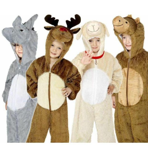 Kids Nativity Christmas Costumes Animal Fancy Dress Boys Girls Zoo Outfit  |   Animal Animal Animal