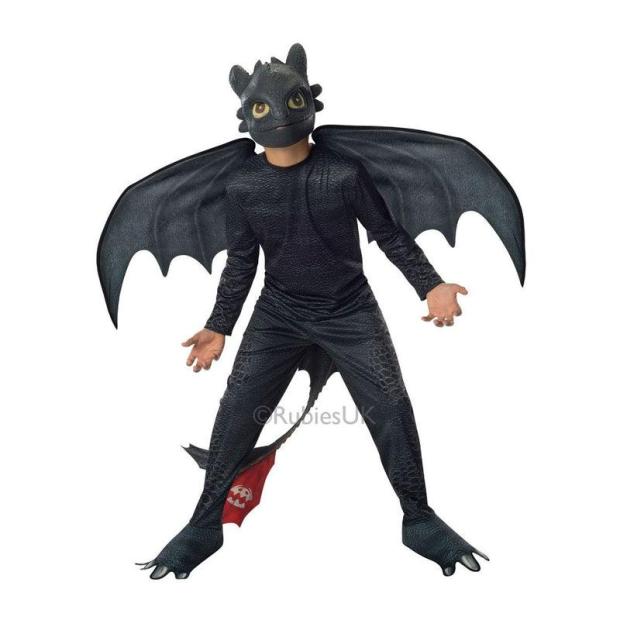 Kids Toothless Night Fury Costume How To Train Your Dragon Fancy Dress Outfit  |   Tv & film FANCY DRESS Tv & film