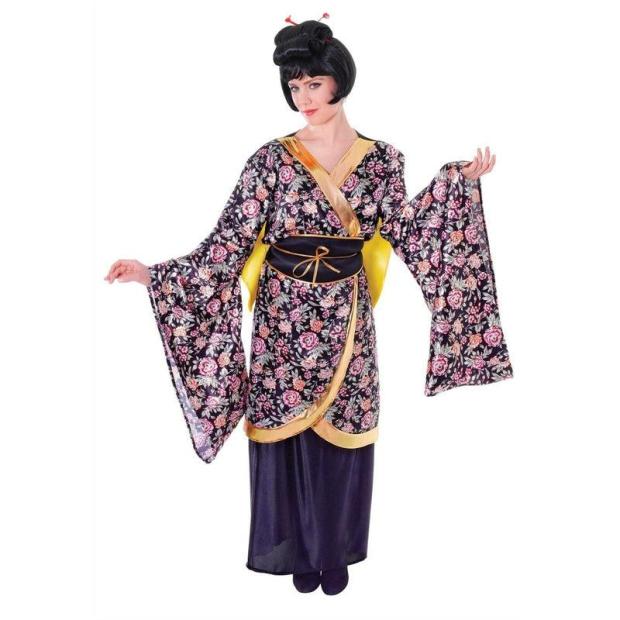 Ladies Gesiha Girl Costume Japanese Kimono Oriental Fancy Dress Outfit  |   Historical FANCY DRESS Historical