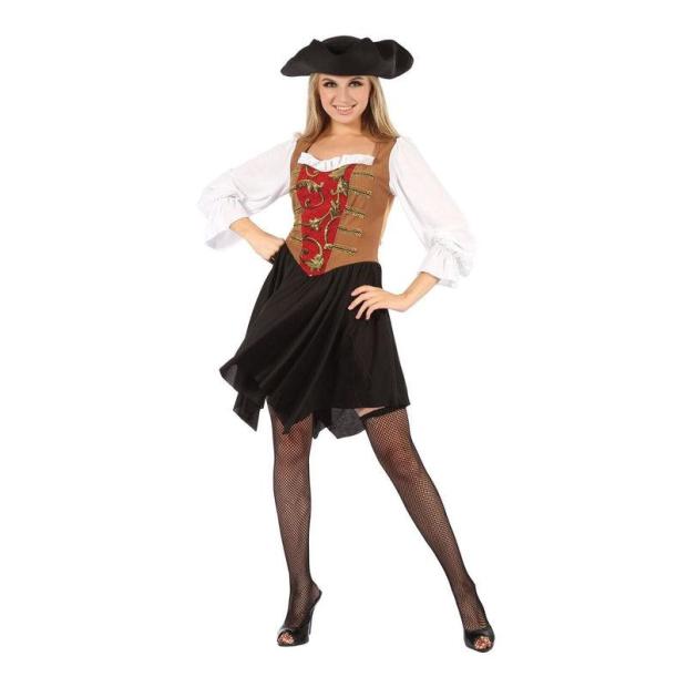 Ladies Pirate Wench Sailor Caribbean Halloween Fancy Dress Costume Outfit  |   Pirate FANCY DRESS Pirate