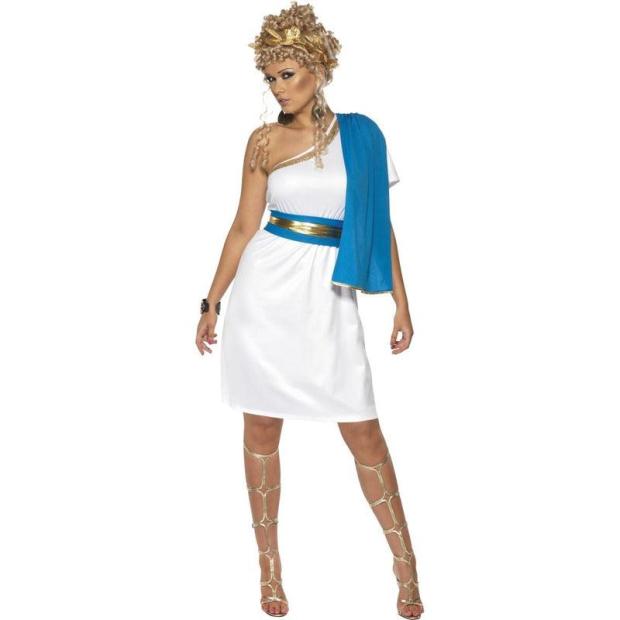 Ladies Roman Beauty Toga Greek Goddess Party Fancy Dress Costume Outfit  |   Historical FANCY DRESS Historical