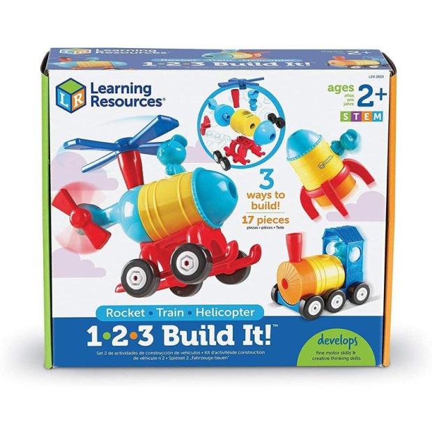 Learning Resources 1-2-3 Build It – Rocket-Train-Helicopter  |   Construction toys Construction toys Construction toys