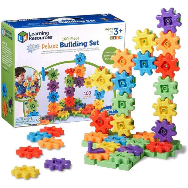 Learning Resources Gears Gears Gears Deluxe Building Set – Set of 100  |   Construction toys Construction toys Construction toys