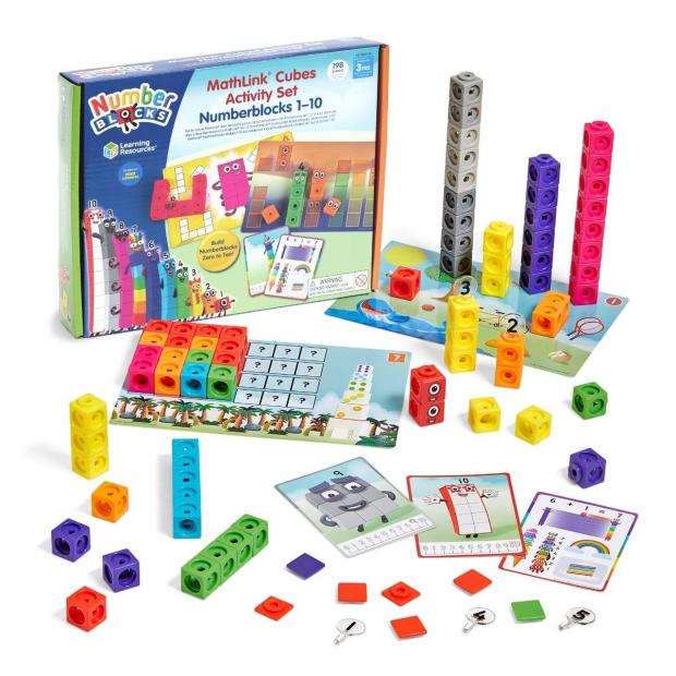 Learning Resources Numberblocks MathLink Cubes 1-10 Activity Set  |   Learning resources EDUCATIONAL Learning resources