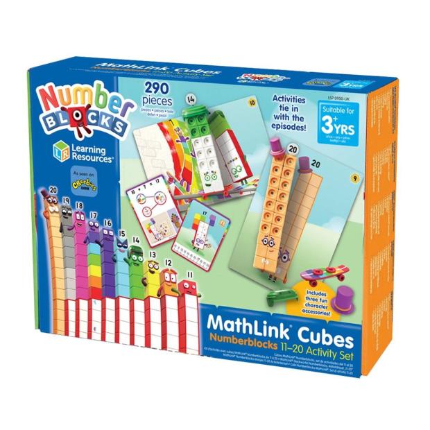 Learning Resources Numberblocks MathLink Cubes 11-20 Activity Set  |   Learning resources EDUCATIONAL Learning resources