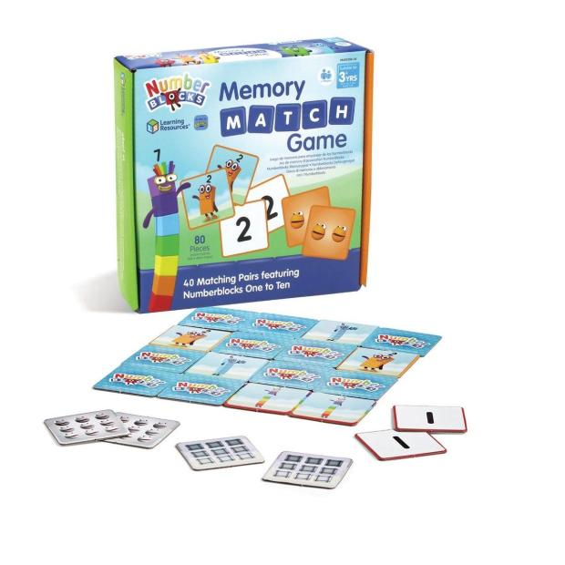 Learning Resources Numberblocks Memory Match Game  |   Learning resources EDUCATIONAL Learning resources