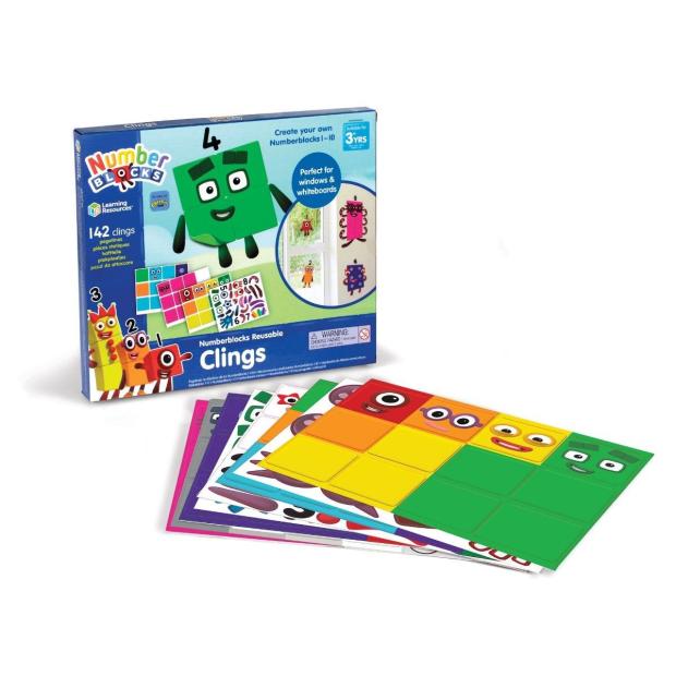 Learning Resources Numberblocks Reusable Clings  |   Learning resources EDUCATIONAL Learning resources