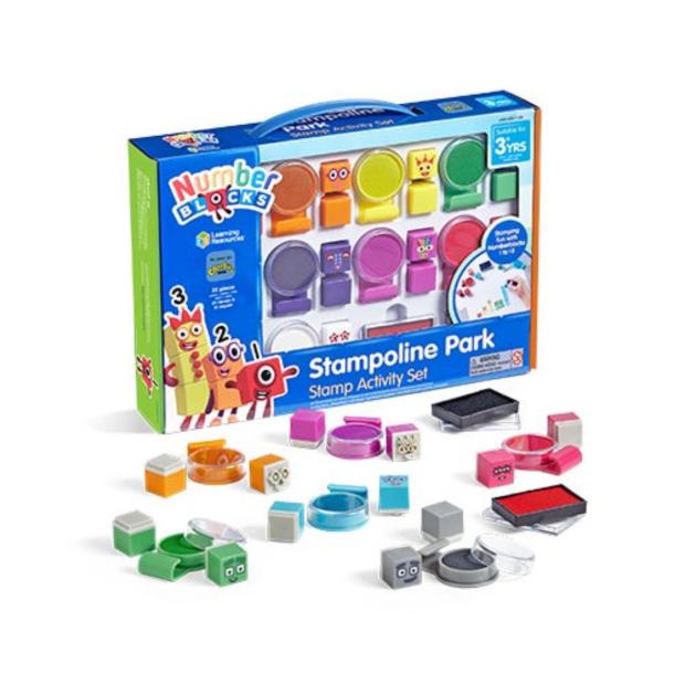 Learning Resources Numberblocks Stampoline Park Stamp Activity Set  |   Learning resources EDUCATIONAL Learning resources