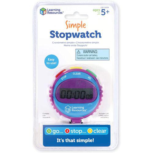 Learning Resources Simple Stopwatch (One Supplied)  |   Learning resources EDUCATIONAL Learning resources