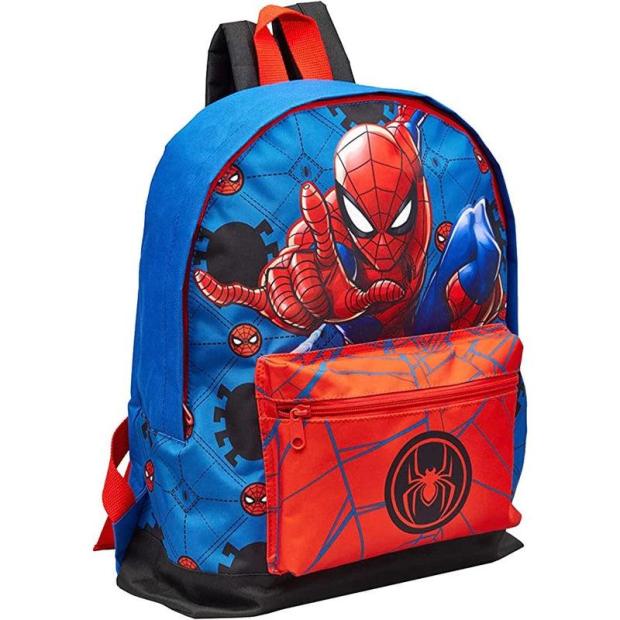 Marvel Spiderman Blue Spider Roxy Backpack School Bag  |   Back To School ARTS & CRAFTS Back To School