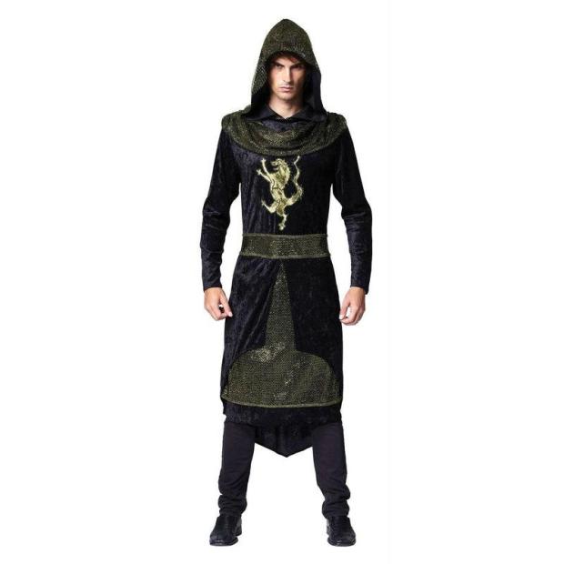 Medieval Prince Knight Hooded Robe Game Of Thrones Fancy Dress Costume  |   Historical FANCY DRESS Historical