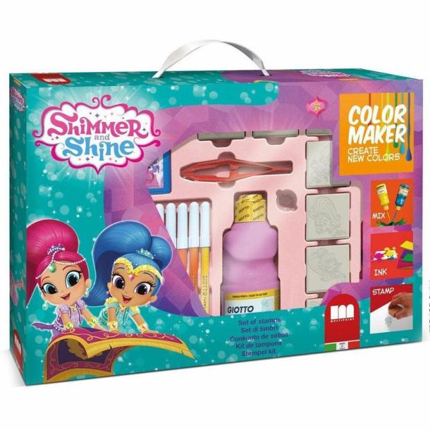 Multiprint Shimmer & Shine Colour Maker & Stamp Set Childrens Art Craft Set  |   Stationery ARTS & CRAFTS Stationery