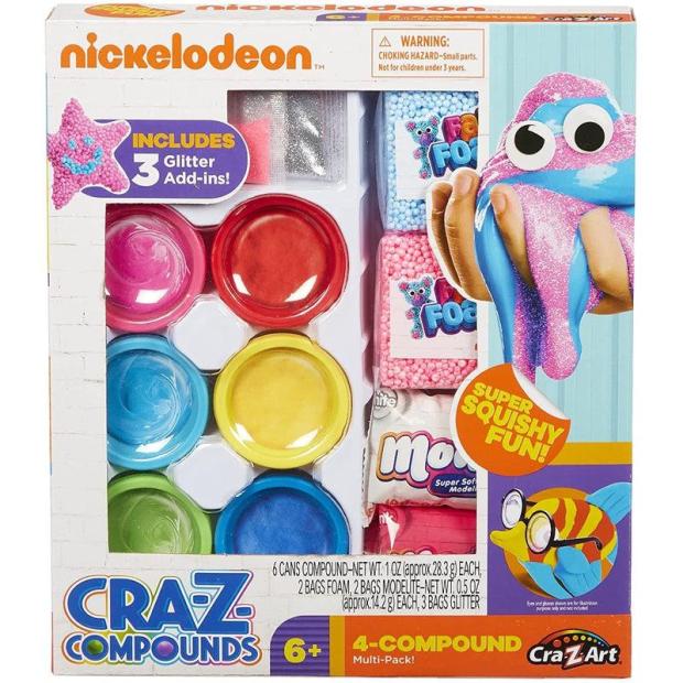 Nickelodeon Slime Modelite modelling dough & Fab Foam glitter  |   Slime and Play-Doh ARTS & CRAFTS Slime & Play-Doh