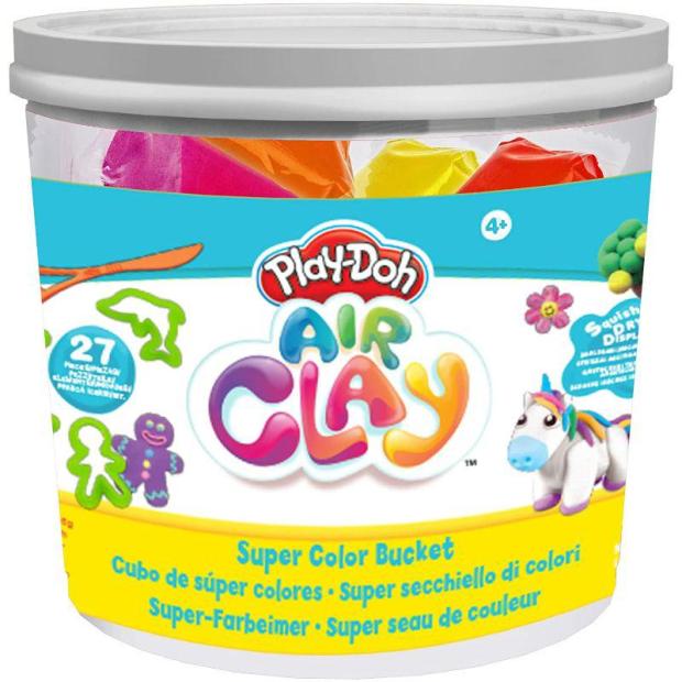 Play-Doh Air Clay Super Colour Bucket Sculpting Set  |   Slime and Play-Doh ARTS & CRAFTS Slime & Play-Doh