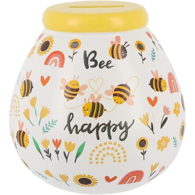 Pot of Dreams Ceramic Money Box Bee Happy Sunflowers  |   Pot Of Dreams ARTS & CRAFTS Pot Of Dreams