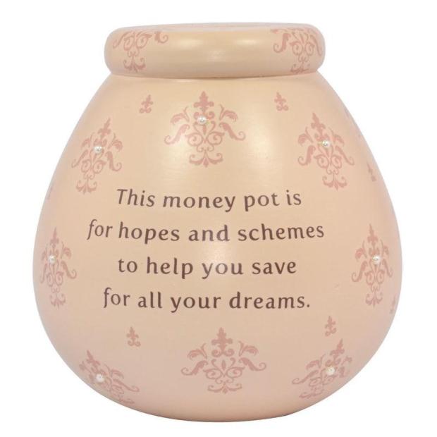 Pot of Dreams Ceramic Money Box Fleur-De-Lys (Cream)  |   Pot Of Dreams ARTS & CRAFTS Pot Of Dreams