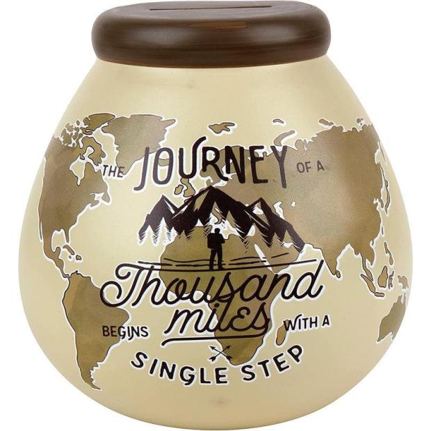 Pot of Dreams Ceramic Money Box The Journey of a Thousand Miles  |   Pot Of Dreams ARTS & CRAFTS Pot Of Dreams