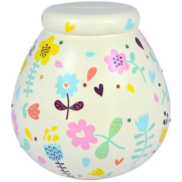 Pot of Dreams Floral Ceramic Money Box  |   Pot Of Dreams ARTS & CRAFTS Pot Of Dreams