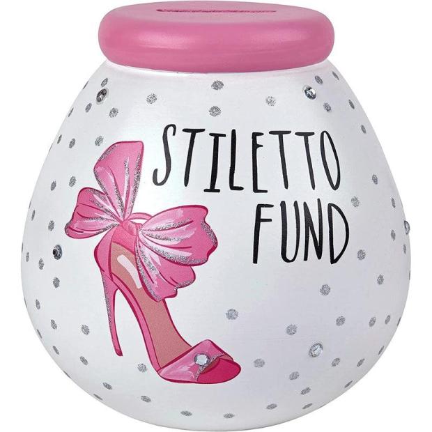 Pot of Dreams Stilletto Fund Money Box  |   Pot Of Dreams ARTS & CRAFTS Pot Of Dreams