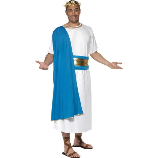 Roman Senator Emperor Toga Caesar Greek Fancy Dress Costume  |   Historical FANCY DRESS Historical