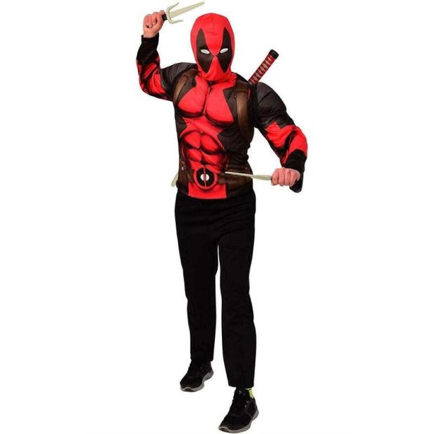 Rubies Child Deadpool Top & Weapon Kit – Tween Age 14+  |   Superhero FANCY DRESS Superhero