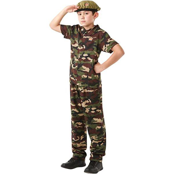 Rubies Military British Army Solider Child Unisex Fancy Dress Costume  |   Military FANCY DRESS Military