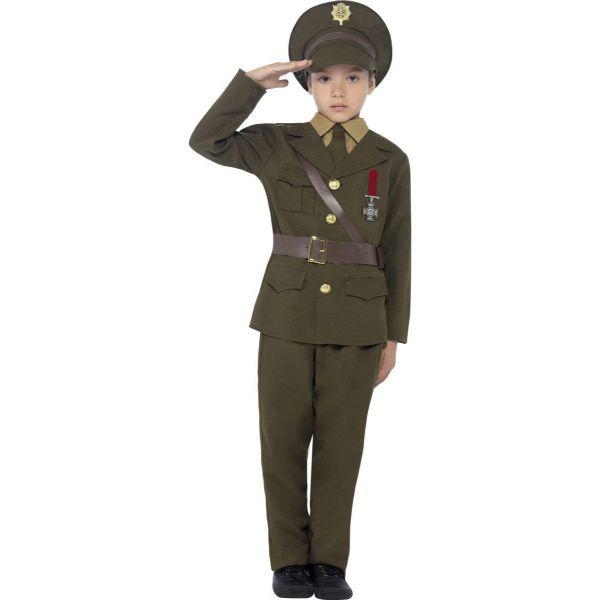 Smiffys Army Officer Boy’s Military Fancy Dress Costume  |   Historical FANCY DRESS Historical