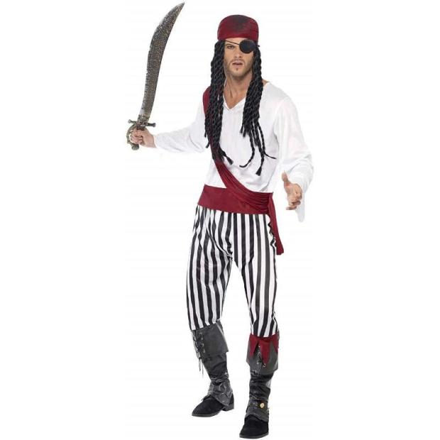 Smiffys Buccaneer Pirate Men’s Fancy Dress Costume  |   Pirate FANCY DRESS Pirate