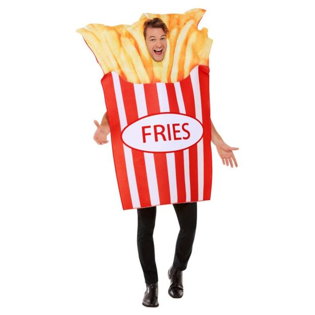 Smiffys French Fries Adult Fancy Dress Costume  |   Food and drink FANCY DRESS Food & drink