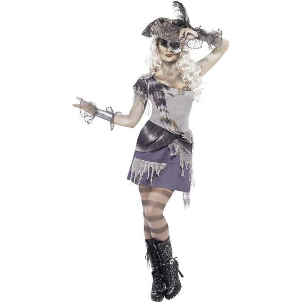 Smiffys Madame Voyage Ghost Pirate Women’s Fancy Dress Costume  |   Pirate FANCY DRESS Pirate